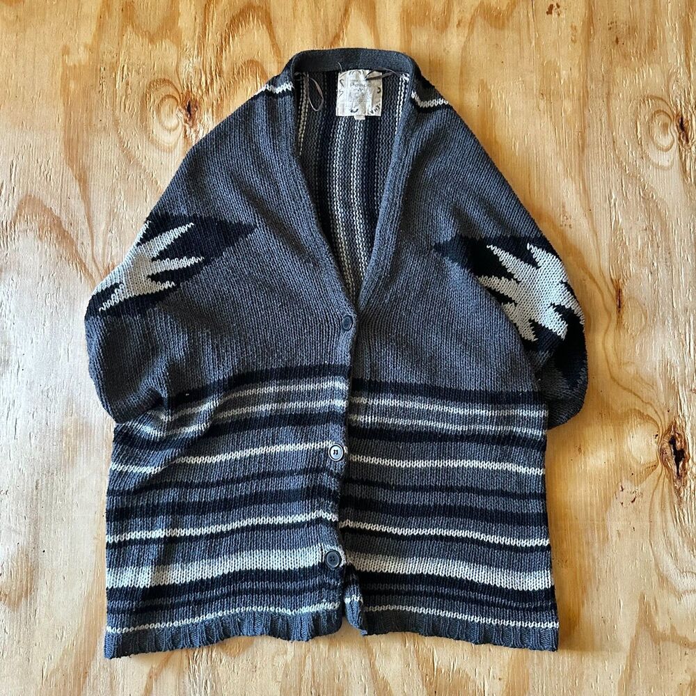 Urban Behavior "Peace & Love" Aztec Geometric Cardigan - Size S/M